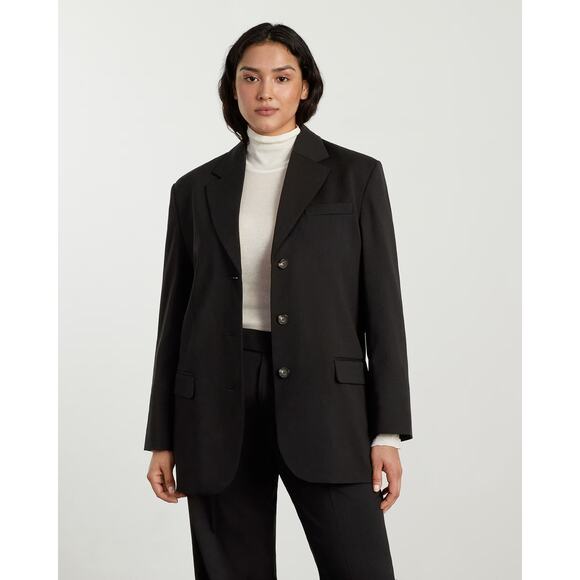 Everlane Jackets & Blazers - NWT Everlane Women's The ’80s Italian Wool Blazer Jacket Minimalist Black SZ 00
